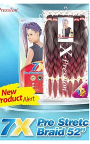 X-Pression 7x Pre Stretched Braid 52”