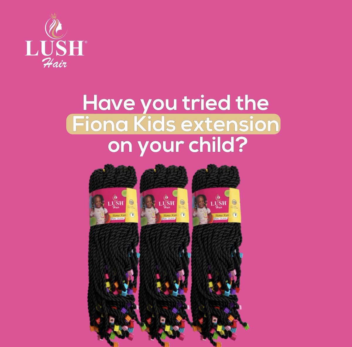 LUSH Fiona Kids Crochet Hair