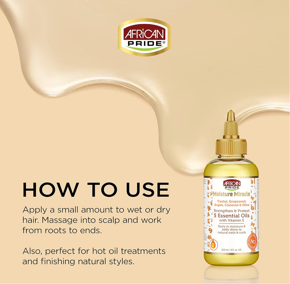 African Pride Moisture Miracle 5 Essential Oils