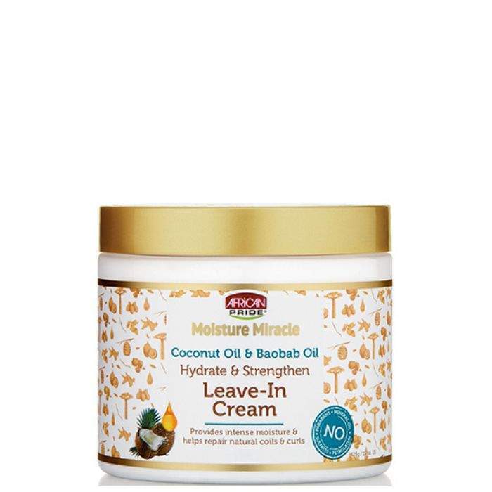 African Pride Moisture Miracle Coconut Oil and Baobab Oil Leave-in Cream