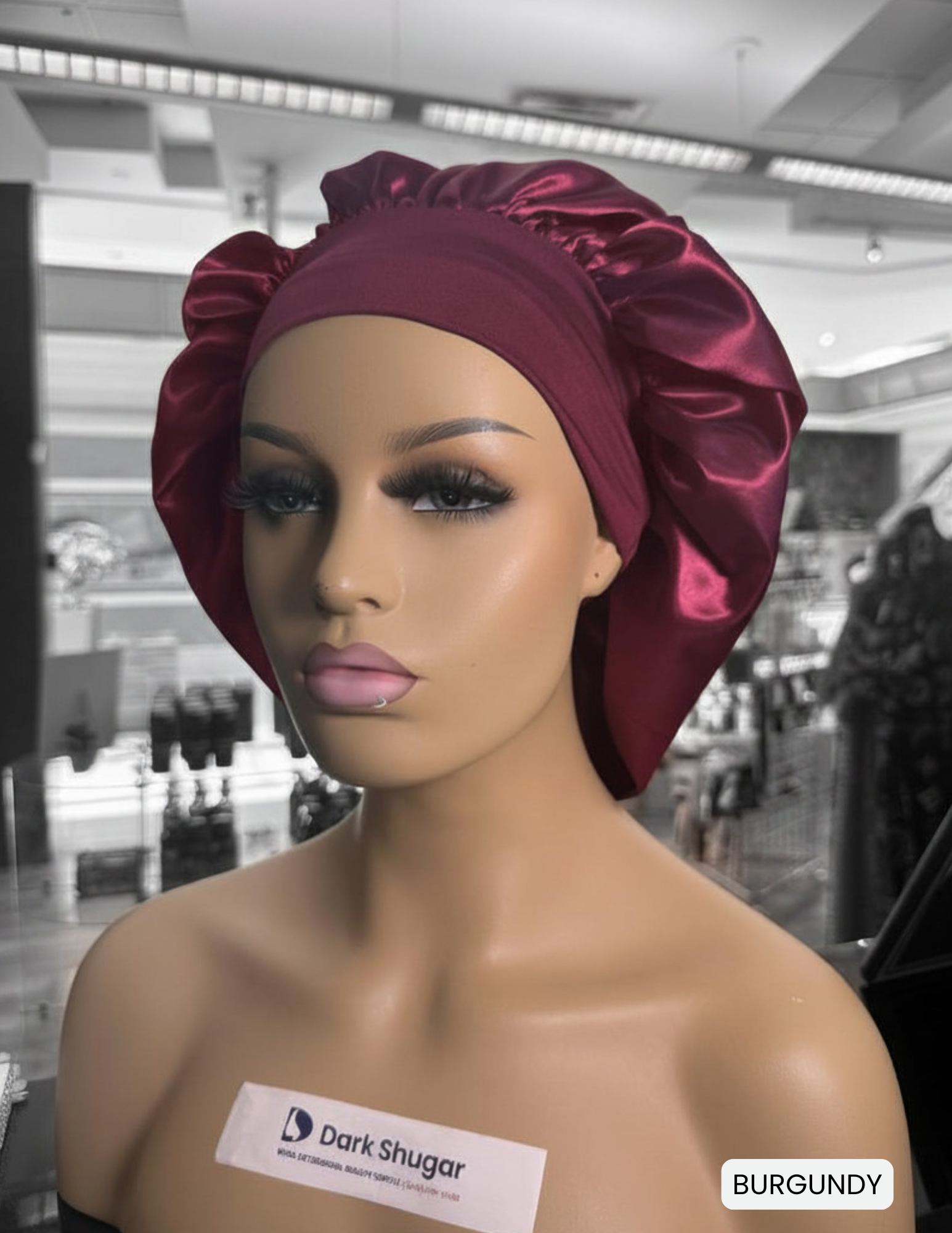 Wide Band Satin Bonnet