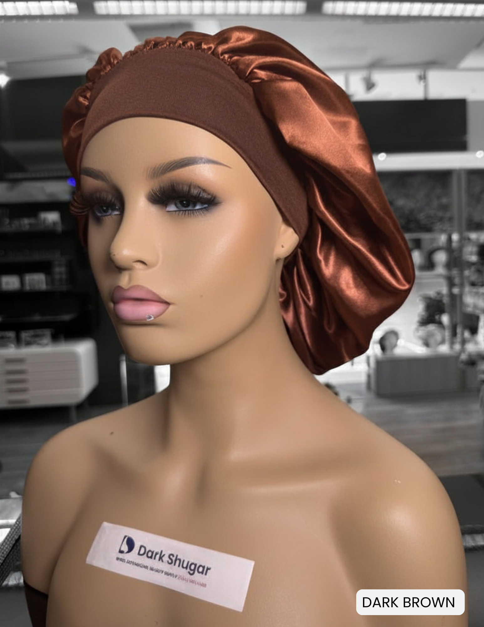 Wide Band Satin Bonnet