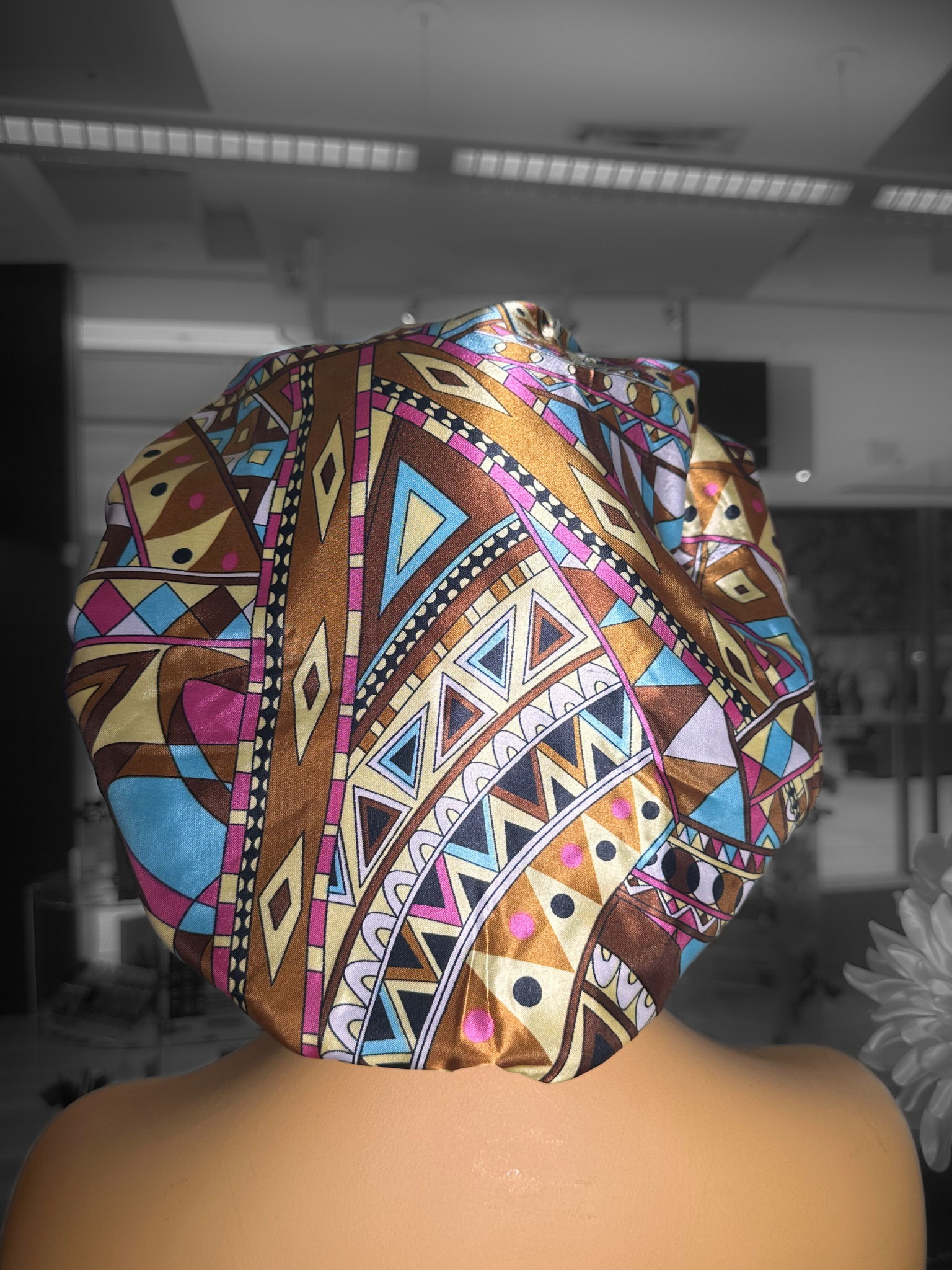 Viola Brown Scrunchie Bonnet