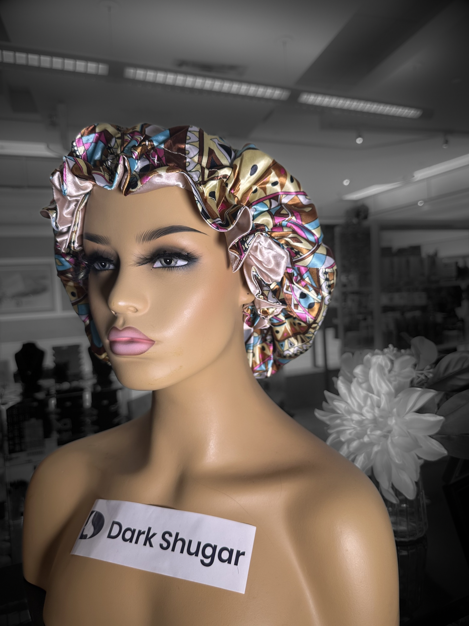 Viola Brown Scrunchie Bonnet