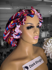 Red Sandy Scrunchie Bonnet